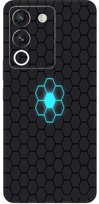 Vcare GadGets Black Light Blue Vivo Y200 5G Mobile Skin(Multicolor)