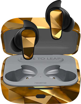 Mclaxa Realme buds air 3s air pod(2), Golden Polygons Air 3s Air Pod(2) Mobile Skin(Golden Polygons Skin Sticker(Not A Cover))