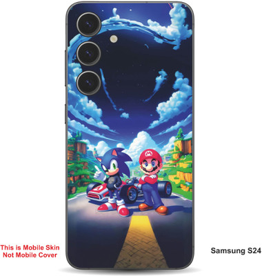 VYBE The Smart Choice Samsung S24 Sonic & Super Mario Embossed Mobile Skin(Blueberry 14)
