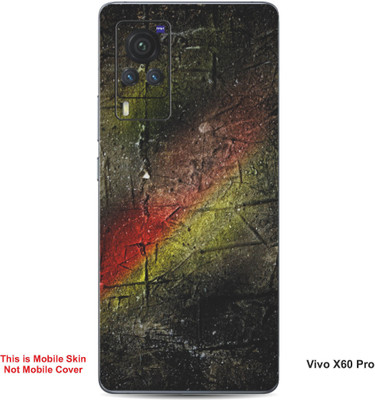 VYBE The Smart Choice Vivo X60 Pro Abstract Embossed Mobile Skin(Olive green 11)