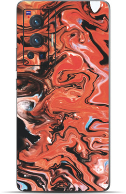 VYBE Vivo X70 Pro Lava Mobile Skin Mobile Skin(Burnt Orange 40)