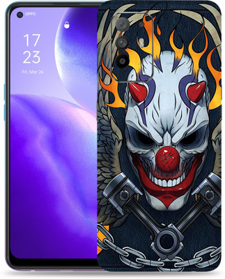 Skinex Oppo Reno 5Z 5g Mobile Skin(Black Wrap With Full Cut)