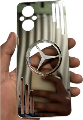 Mokteck OPPO F21 PRO 5G SILVER Mirror Finish Back Panel Mobile Skin(Silver)