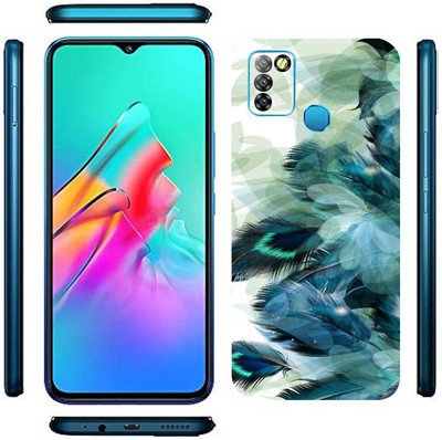 TJ CREATION Infinix Smart 5 Mobile Skin(Superr Grey With Black Skin With HiighQuality Matte Finish...0.)