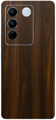 LAMHA Vivo V27 Pro 5G, vivo v27 pro 5g, Vivo Mobile Skin(Ultra Super Mahogany Wood Wrap Sticker With High Matte Finish.)