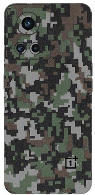 Vcare GadGets One Plus 10 R 5G Skin Back Side With Camera Protection High Quality Premium Mobile Skin(Design Military)
