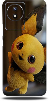 Mclaxa VIVO Y02 4G, Cute Pikachu For Vivo Y 02 4g, vivo y02 4g Mobile Skin(Cute Pikachu (Mobile Skin With camera protector (Back + Camera + Side))