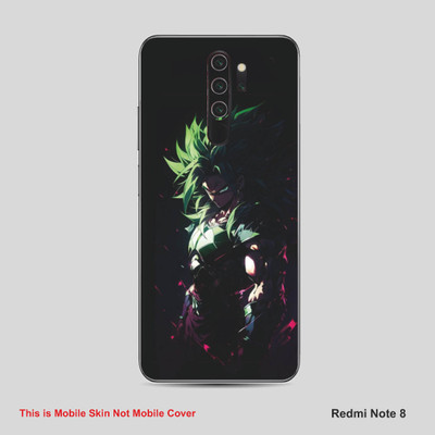 VYBE The Smart Choice Redmi Note 8 Goku Mobile Skin Mobile Skin(Olive Green A25)