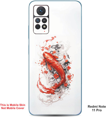 VYBE The Smart Choice Redmi Note 11 Pro Fish Embossed Mobile Skin(Pastel Orange 20)