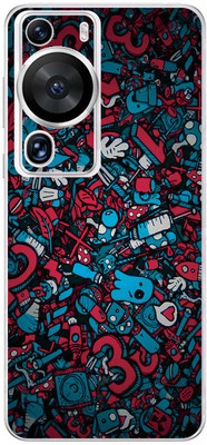 FCS Huawei P60 Pro Printed Back skin Mobile Skin(Colour Splash)