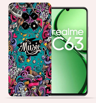 OggyBaba Realme C63 5g Mobile Skin(Music Teddy)