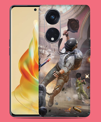 SkinoMania Oppo Reno 8T 5G Mobile Skin(Multicolor Pub-G-Pan-Fight)