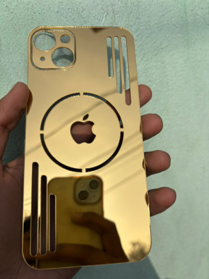 TWUAOP APPLE IPHONE 14 BACK PANNEL ACRYLIC SHEET MERO APPLE Mobile Skin(Gold)