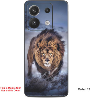 VYBE The Smart Choice Redmi 13 Lion Embossed Mobile Skin(Judge Grey 10)