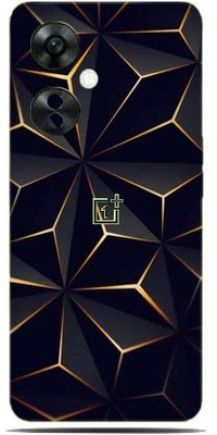 BUGGU OnePlus Nord CE 3 Lite 5G, 1+Nord CE 3 Lite 5G Mobile Skin(Ultra Super Black Abstract shape Skin With High Matte Finish.)