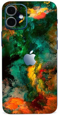 AsSkin Apple iPhone 12 Mini Mobile Skin(Multicolor Clouds Skin With High Matte Finish)