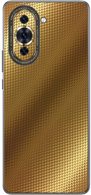 FCS Huawei nova 10 PRO Printed Back skin Mobile Skin(Carbon Fiber Gold Texture)