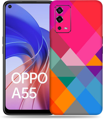SkinoMania Oppo-A55 Mobile Skin(Multicolour Triangles)