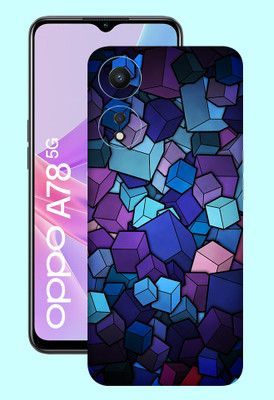 WeCre8 Skin's Oppo A78 5G Mobile Skin(Cubes Vector Multicolor Mobile Skin)
