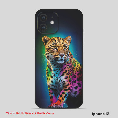 VYBE The Smart Choice iPhone 12 Leopard Embossed Mobile Skin(Brown Sugar 10)