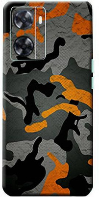 AsSkin Oppo A77s, oppo a77s Mobile Skin(Ultra Orange Camouflage High Gloss Finish).)