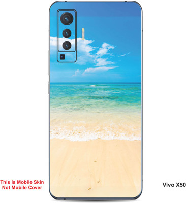 VYBE The Smart Choice Vivo X50 Naturel Mobile Skin(Denim Blue, White 8)
