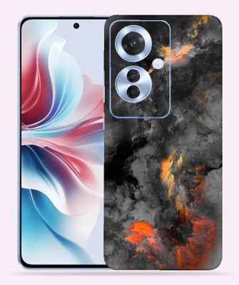 OggyBaba OggyBaba Oppo Reno 11f Mobile Skin(Black clouds)