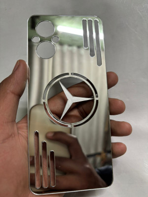 TWUAOP OPPO F21 PRO 5G MIRROR BACK PANNEL ACRYLIC SHEET Mobile Skin(Silver)