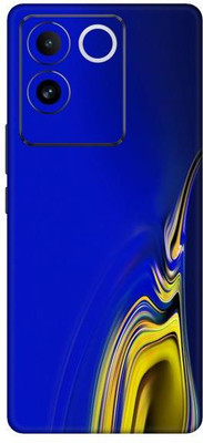 Vcare GadGets Gold Blue Vivo T2 Pro 5G Mobile Skin(Multicolor)
