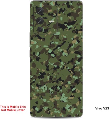 VYBE The Smart Choice Vivo V23 Camouflage Embossed Mobile Skin(Hemlock 3)