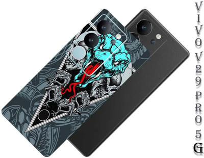 Pochanki Vivo V29 Pro 5G Mobile Skin(Snake With Skulls Back Skin Multicolor)
