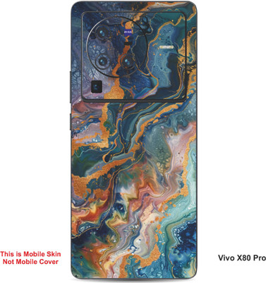 VYBE The Smart Choice Vivo X80 Pro Abstract Embossed Mobile Skin(Pinkish Grey 15)