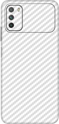 ARAYLE Poco M3 Mobile Skin(Transparent 3D Carbon Fiber Edge To Ege)