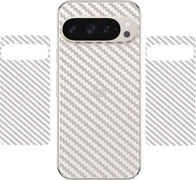 SHIVATRIX GOOGLE PIXEL 9 PRO::, 3D CARBON FIBER ULTRA THIN BACK LAMINATION, (PACK OF 2) Mobile Skin(Transparent)