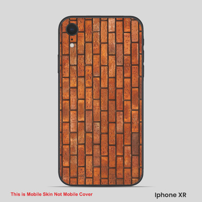 VYBE The Smart Choice iPhone XR Pattern Mobile Skin(Brown Rust 3)