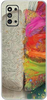 FCS Samsung Galaxy F52 5G Printed Back skin Mobile Skin(Mind Skin)