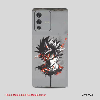 VYBE The Smart Choice Vivo V23 Goku Mobile Skin Mobile Skin(Dust Grey 06)