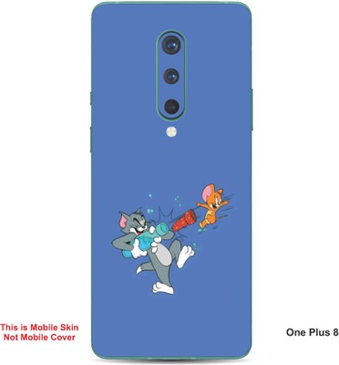VYBE The Smart Choice One Plus 8 Tom & Jerry Embossed Mobile Skin(Glaucous 17)