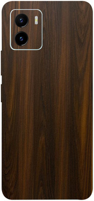 BugguSkin VIVO Y15C, vivo y15c Mobile Skin(Ultra Super Mahogany Wood Skin With High Matte Finish.)