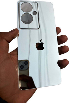 TWUAOP OPPO A79 5G MOBILE SKIN ACRYLIC SHEET MIRROR BACK PANNEL APPLE Mobile Skin(Silver)