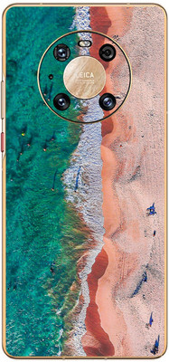 FCS Huawei Mate 40 Pro 4G Printed Back skin Mobile Skin(Aerial View Beach)