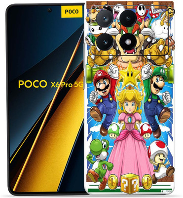 Satisfactory Poco X6 Pro 5G, Mario, OggyBaba Mobile Skin(Multicolor)
