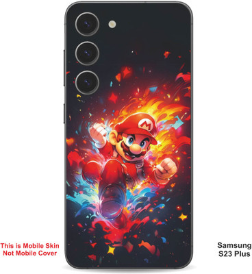VYBE The Smart Choice Samsung S23 Plus Super Mario Embossed Mobile Skin(Lava Red 11)