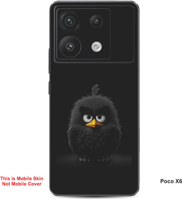 VYBE The Smart Choice Poco X6 Angry Bird Embossed Mobile Skin(Iridium A3)
