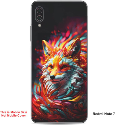 VYBE The Smart Choice Redmi Note 7 Wolf Embossed Mobile Skin(Bee Yellow 13)