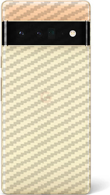 candeal mart Google Pixel 6 pro 5g carbon fiber 3D back skin / Mobile Skin / Protective film Mobile Skin(Transparent)