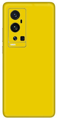 Vcare GadGets Vivo X60 Pro Plus Mobile Skin(Yellow Glossy)