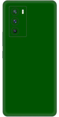 Vcare GadGets Green Glossy vivo i QOO 9 SE 5G Mobile Skin(Green Glossy)