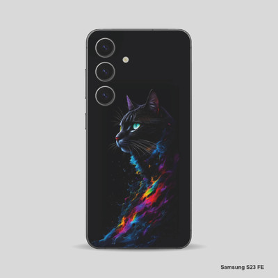 VYBE The Smart Choice Samsung S23 FE Cat Mobile Skin Mobile Skin(Purply Blue 33)