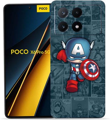 Satisfactory Poco X6 Pro 5G, Captain Art, OggyBaba Mobile Skin(Multicolor)